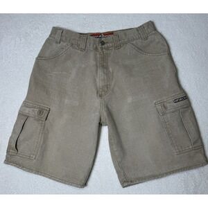 HARD WEAR SUPER TRICK OUTER WEAR CARGO SHORTS SIZE 32 TAN